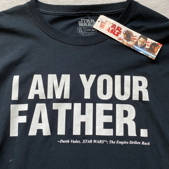Darth Vader I am your father tshirt short sleeve NWT Size XL - Picture 8 of 10